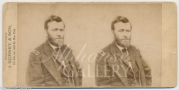 J Gurney & Son Stereoview of Ulysses S. Grant