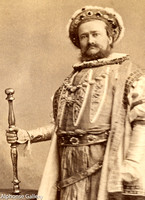 John Jack as Henry VIII, cabinet card by Benjamin Gurney