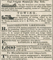 1840 Advertisement Robert Cornelius Philadelphia