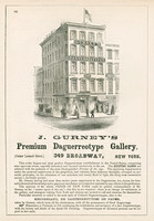349 Broadway - J Gurney Broadside announcing new location 1852