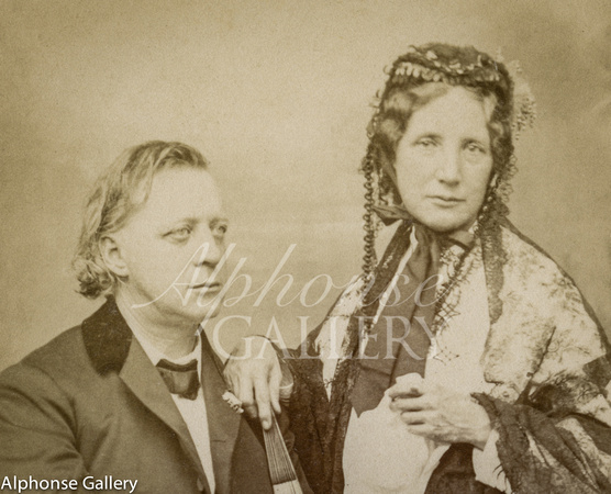Gurney & Son CDV of Henry Ward Beecher and Harriet Beecher Stow