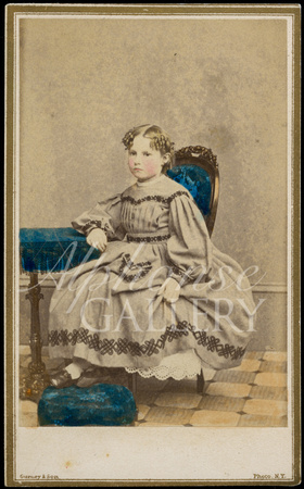 Full india ink colored CDV by J Gurney