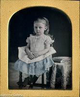 Ida Josephine Babbitt Hyde in Gurney's high chair