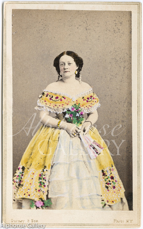 J Gurney & Son CDV of Mary Sedley Brown Smith 1830-1917 earliest American Actress