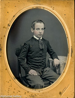 J Gurney 4th Plate Daguerreotype young man