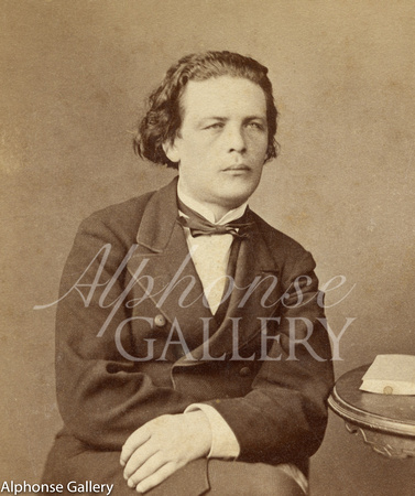 Anton Rubinstein, Russian composer and pianist - stereoview by J Gurney & Son 1872