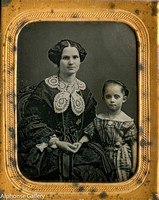 J Gurney Daguerreotype Ninth Plate Copy Daguerreotype Mother and Daughter