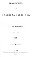 1852 Transactions of the American Institute