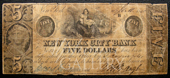 A Five Dollar Bill (such as this) Started Jeremiah Gurney's Career as a Photographer in New York City