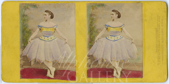 J Gurney & Son Stereoview of ballerina Marie Bonfanti in The Devil's Auction