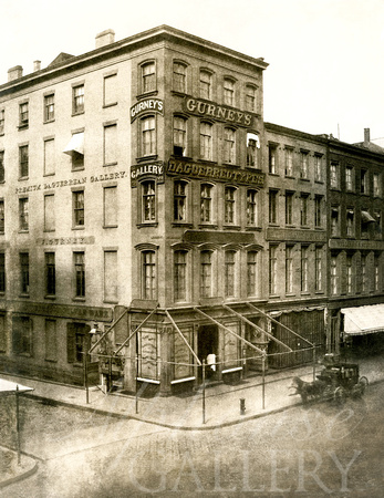 Restored view of Victor Prevost's 1854 photograph of  Gurney's 349 Broadway Studio