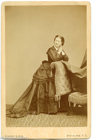British actress Carlotta Leclercq 1838-1893, Cabinet Card by J Gurney & Son