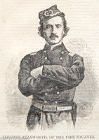 Harper's Weekly Colonel Ellsworth - Fire Zouaves 11 May 1861