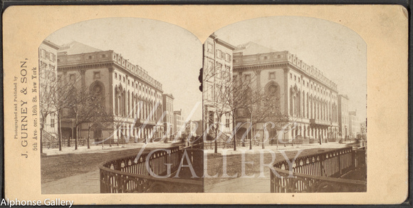J Gurney & Son Stereoview of The Academy of Music at 14th Street