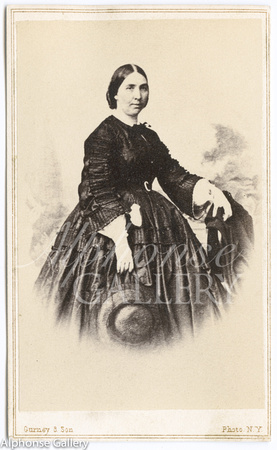 Gurney & Son CDV of Jessie Ann Benton Frémont (May 31, 1824 – December  27, 1902) by Gurney