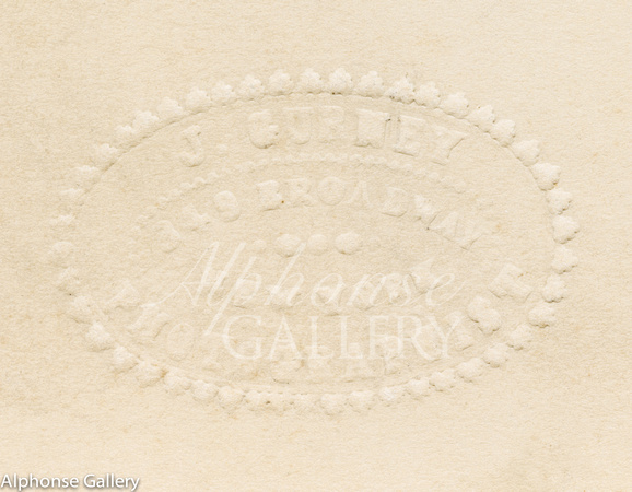 J Gurney Photographist Blind Stamp c 1865