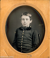 Jeremiah Gurney Daguerreotype - 6th Plate Young Boy in Uniform