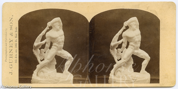 J Gurney & Son Stereoview of Hercules and Lichas