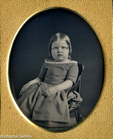 4th plate J Gurney Early Daguerreotype Young Girl in Gurney's High Chair
