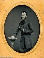 Jeremiah Gurney Daguerreotype Half Plate of Standing Man