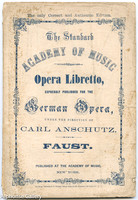 1863 The Standard Academy of Music Opera Libretto - Faust