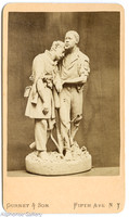 John Roger's Statue, The Wounded Soldier - CDV by Gurney & Son