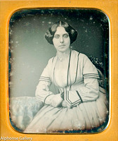 J Gurney 6th Plate Copy Daguerreotype Beautifully Posed Woman