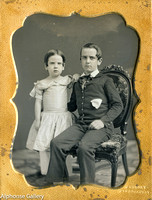 J Gurney 4th plate daguerreotype Brother and Sister