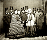 Julia Parmly & Frederick Billings Wedding Party April 1862 at The New York Historical Library