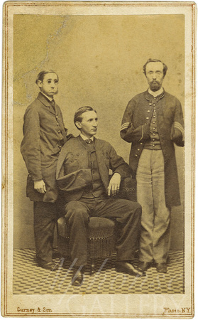 1864, disabled Civil War veterans by J. Gurney & Son for the U. S. Sanitary Commission Fair of April, 1864:Thomas Plunkett-21st Massachusetts, a prewar mechanic became a double-amputeeWilliam A.