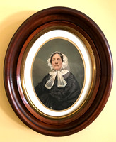 J. Gurney Full Plate Salt Print Photograph of Catherine Chambers Hasbrouck 1807-1865