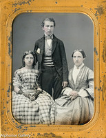 J Gurney Half Plate Daguerreotype Mother and Children