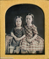 J Gurney 4th Plate Daguerreotype c 1848 Sisters