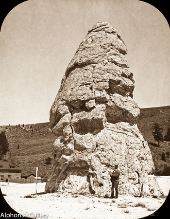 Liberty Cap at Mammoth Hot Springs in Yellowstone Park by Charles M Taylor Jr No. 20