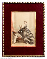 J Gurney & Son Framed Water Colored Albumen  1859