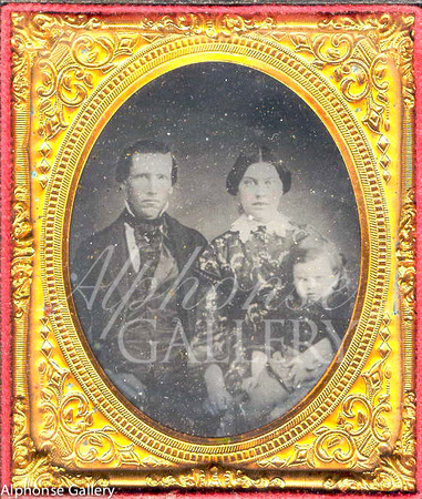 father Calvin Riley Vaughn / Mother Harriet Hickox / Stillman Witt Vaughn c 1853