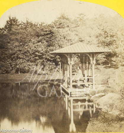American Scenery No 259 Boat House - Central Park by George Stacy?