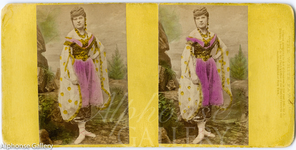 J Gurney & Son Stereoview of Montague in The White Fawn