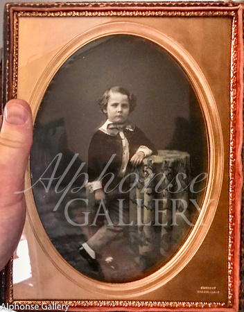 Whole plate J Gurney daguerreotype in the collection of David Fondiller - on display at the National Portrait Gallery 25 June 2021-6 February 2022