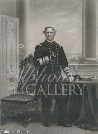 Johnson & Fry etching of Admiral David G Farragut_photo by J Gurney