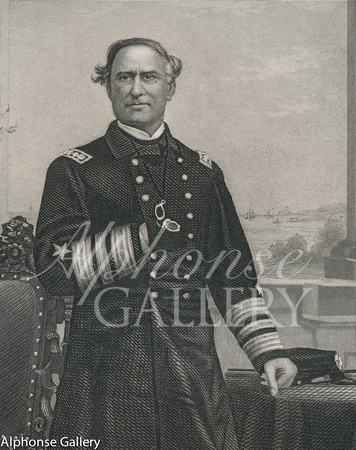 Johnson & Fry etching of Admiral David G Farragut_photo by J Gurney
