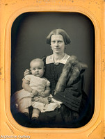 J Gurney 4th plate daguerreotype of Mrs. F.G. Otto and Gustov Otto