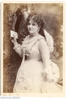 Benjamin Gurney cabinet card of Kate Claxton             Aug 24, 1848-May 5, 1924 sold by G Rockwood