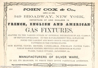 John Cox & Co at 349 Broadway c 1854