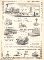 Fairbanks Patent Scales at 189 Broadway c 1854