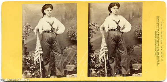 Pinzulē in The White Fawn, stereoview by J Gurney & Son 1868