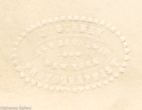 J Gurney Photographist Blind Stamp c 1865