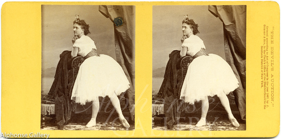 Augusta Sohlke in The Devil's Auction_1867 Stereoview by J Gurney & Son