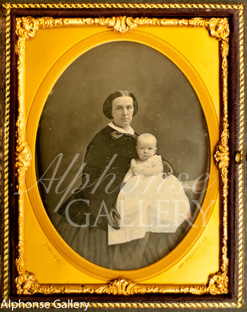 Mrs. Edward Cooper (Cornelia Redmond b 10 Mar 1829 ​m. 1854; d. 22 Mar 1894) and son Peter Cooper (b 25 May 1860, d 3 Nov 1866)