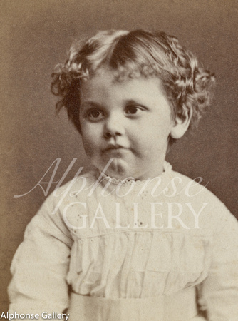 J Gurney & Son Stereoview of child actress, Our Pet